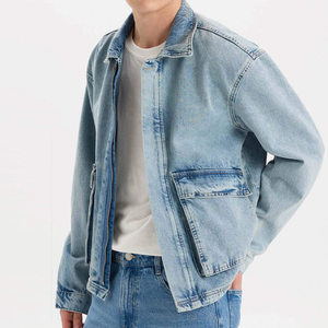 Ventes en gros ARTIZ INTERNATIONAL Vestes pour hommes Jeans de couleur unie basiques personnalisés Haute qualité Style décontracté vintage 100% coton - Product Image 6