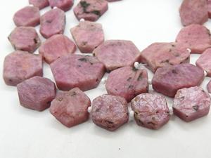 Cristal de Rubí Natural en Bruto, Tira de 8 Pulgadas, 10-18 mm, Piedra Suelta Rosa para Fabricación de Joyas, Suministros al por Mayor - Product Image 4