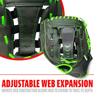 Gants de baseball en matériau synthétique léger, ajustement confortable au poignet, pour l'entraînement quotidien et les matchs. - Product Image 5