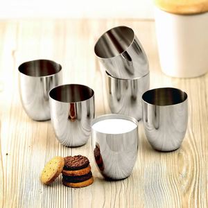 Premium Stainless Steel Glass Heavy Duty Metal Drinking Tumbler <b>Small</b> <b>Cup</b> for Water, Juice, and <b>Tea</b> Durable Kitchen Drinkware - Product Image 4