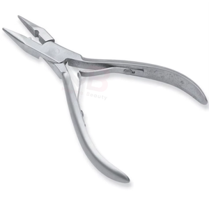 MAGMA BEAUTY Custom Logo Flat Curved Hair <b>Extension</b> Pliers with <b>Micro</b>-Beads Stainless Steel Tools for Commercial Use - Product Image 5
