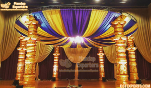 ชุดแมนเด็บบอลลีวูดสำหรับงานแต่งงาน Royal Grand Gujarati Mandap ตกแต่งงานแต่งงาน Maharani Mandap ประเทศสหรัฐอเมริกา - Product Image 6