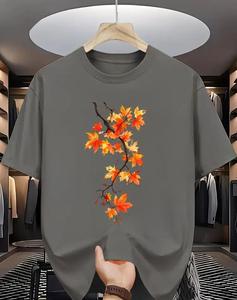 เสื้อยืดพิมพ์ลายสกรีนผ้าไหมเนื้อนุ่มพิเศษสำหรับผู้ชาย สวมใส่สบาย เหมาะสำหรับฤดูร้อน เป็นมิตรกับสิ่งแวดล้อม ตกแต่งด้วยผ้าเดนิม ผ้าบาติก และผ้าคอร์ดูรอย - Product Image 2