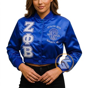 Chaqueta Universitaria Personalizada Zeta Phi Beta de GREEK TREASURES, Ropa de Hermandad, Alta Calidad, Transpirable, Satén, Bordado, para Mujer - Product Image 4