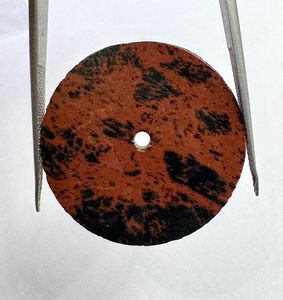 Natural Mahogany Obsidian Dial Size 31.50 mm Round Flat Disc Thickness 1.50mm Classic Elegant Vintage Luxury Watch <b>Face</b> - Product Image 1