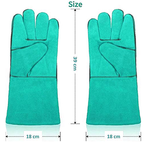 Wholesale Fire & Heat Resistant Wool Lining Welder Working <b>Gloves</b> Best Hot Selling Top Quality Split Leather Welding Work <b>Gloves</b> - Product Image 3