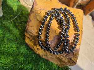 Cuentas de Diamante Moissanita Negra de 8 MM, Hermosas Cuentas de Diamante Personalizadas para Collares y Otras Joyas de Diamante - Product Image 2