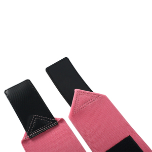 Soporte de Muñeca Reforzado al por Mayor con Bucle para Pulgar, Color Rosa, Ajustable, Unisex, para Levantamiento de Pesas y Protección de Manos - Product Image 5