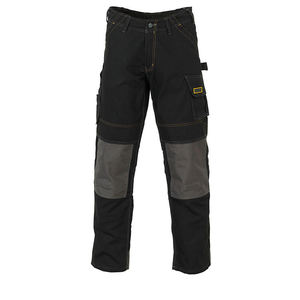<b>Men's</b> <b>White</b> Workwear Pants Straight Fit Multiple Pockets Mid Waist Button Fly Breathable Canvas Fabric - Product Image 2