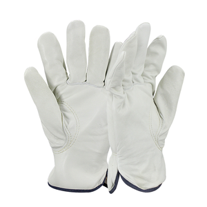 Gants de travail robustes à prix abordable pour la construction, en cuir de qualité supérieure, pour la sécurité des mains des conducteurs - Vente chaude - Product Image 1