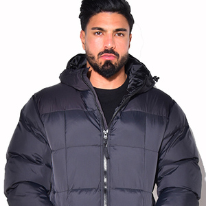 Long Quilted <b>Winter</b> Jacket With Detachable Hood Full Sleeves Zipper Closure Solid Color <b>Thick</b> Warm <b>Coat</b> - Product Image 3