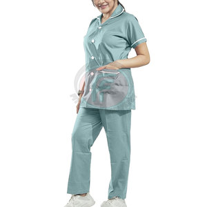 Ensembles de blouses médicales unisexes de haute qualité en tissu flexible polyester/coton, coutures durables, entretien facile, pour hôpital - Product Image 3