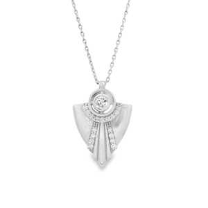 Pendentif Breloque Bouclier de Diamant Personnalisé, Chaîne Câble Ronde à Longueur Réglable, Collier Vintage à Superposer, Fabrication en Or Massif 14k 18k - Product Image 3