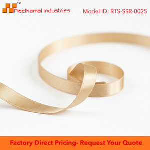6mm <b>Champagne</b> Gold Single Face Satin Ribbon 100% Polyester Shrink-Resistant 20 Rolls X 8 Meter Pack Gift <b>Boxes</b> Wedding Favors - Product Image 6