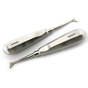 Juego de 2 Elevadores Dentales Cryer, Instrumentos Quirúrgicos Izquierdo y Derecho para Extracción de Dientes y Elevación de Raíces, Acero Inoxidable - Product Image 1