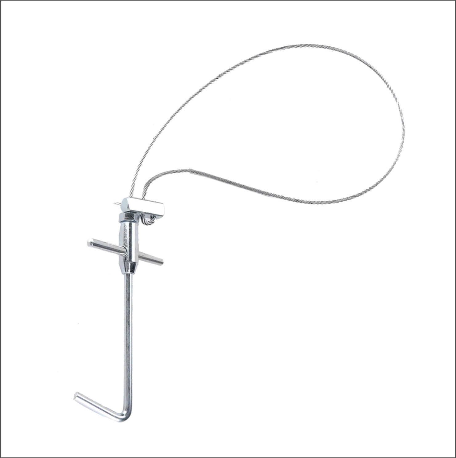 CHARISMATECH Poultry Equipment <strong>Pig</strong> Holder with Handle <strong>Pig</strong> Catching Equipment Stainless Steel <strong>Pig</strong> Ring Catcher