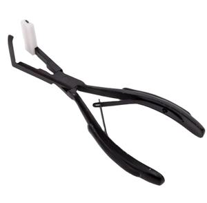 Pince à extensions de cheveux en acier inoxydable, design personnalisé professionnel, revêtement multicolore, outils pour extensions de cheveux, en vente - Product Image 1