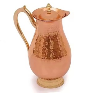 Handcrafted Copper Drinking Jug Suitable for Kitchen Dining <b>Table</b> Water Serving and Gift Purpose - Product Image 4