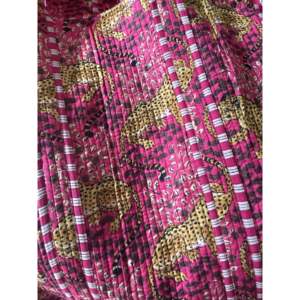 Bolso Tote Rajasthani con Estampado de Leopardo, Cierre de Cremallera, Tela de Algodón Suave, Gran Capacidad, Portátil, Decoración con Letras - Product Image 3
