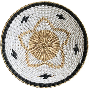 Handmade Woven Wall Basket Decor Set Eco-Friendly Wall <b>Hanging</b> Art For Living Room Bedroom Wall For Farmhouse Home Decoration - Product Image 4