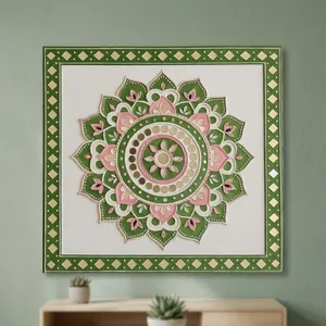 Great Quality Lippan Inspired Mandala Wall Hanging Ornamental Metal <b>Artwork</b> with Intricate Craftsmanship for Home Interior - Product Image 4