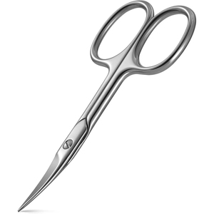 Ciseaux professionnels en acier inoxydable pour ongles, sourcils, cils, poils du visage, manucure et cuticules - Product Image 1