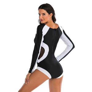 Camiseta de Natación para Mujer Talla Grande, Protección Solar UPF 50+, Impresión Serigráfica, Manga Larga, Transpirable, Secado Rápido, Talla OEM - Product Image 2