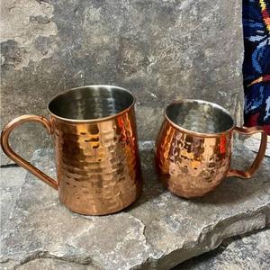 High Quality Finish Pure Copper <b>Mugs</b> & Glass Set of 3 Dishwasher Safe Eco Friendly <b>Mug</b> For Household Drinking Good For Health - Product Image 4