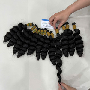 Tissage de cheveux ondulés lâches couleur noire 100% cheveux humains vietnamiens Fournisseur de premier plan - Product Image 3