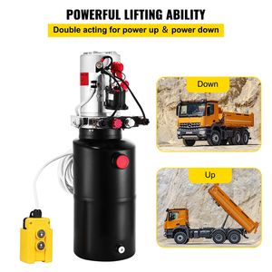Nuova Unità Idraulica a Doppio Effetto 12V DC con Serbatoio in Acciaio da 8 Quarti per Rimorchi Ribaltabili e Sollevatori Auto - Product Image 3