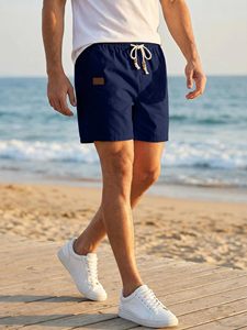 Mens Lightweight Summer Casual Shorts with Elastic Waist Knitted Breathable Material Anti-Wrinkle Relaxed Fit OEM Service - Product Image 4