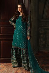 Vêtements pakistanais tendance, tenue de soirée 3 pièces, robes de soirée, tissu de qualité supérieure, options personnalisées ornées - Product Image 3