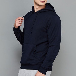 เสื้อฮู้ดผู้ชายแบบสั่งทำพิเศษ (OEM) ผ้าฟลีซ พิมพ์โลโก้ด้านหน้า ผสมโพลีเอสเตอร์/คอตตอน ระบายอากาศได้ดีและแห้งเร็ว - Product Image 6