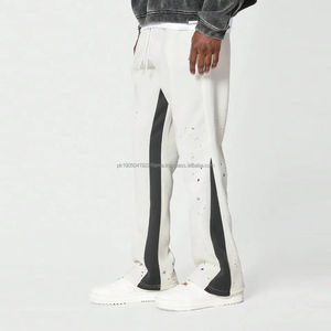 Pantalones Deportivos de Hombre Estilo Hip Hop, Ligeros, de Cintura Alta, Transpirables, de Secado Rápido, Tejido Elástico Combinado - Product Image 1