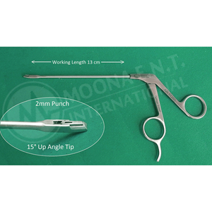 เครื่องมือผ่าตัด Moona E.N.T รุ่น AR-11260 คีมเจาะข้อแบบส่องกล้อง ปลายโค้งงอ 15 องศา แกนตรง ได้รับการรับรองมาตรฐาน CE - Product Image 1