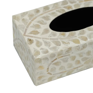 Best Selling Floral Design Handmade Bone Inlay <b>Tissue</b> <b>Paper</b> Box Wholesale Manufacturers and Exporters - Product Image 4