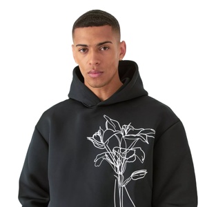 เสื้อฮู้ดดี้ผู้ชายผ้าฝ้ายฟลีซ 100% สำหรับฤดูหนาว - คุณภาพสูง พิมพ์ลายพัฟ โลโก้แบบกำหนดเอง หลากสี |   ดีไซน์กระเป๋าแบบระบายอากาศได้ เป็นมิตรกับสิ่งแวดล้อม | - Product Image 3