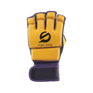 Custom Logo Printed Leather MMA <b>Gloves</b> <b>Moisture</b> Wicking Hook and Loop Closure Non-Slip Material Made MMA <b>Gloves</b> - Product Image 2