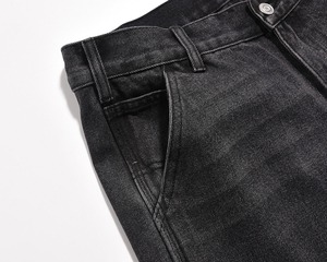 Jeans de Algodón para Hombre, Corte Holgado, Cintura Baja, Estilo Casual, Diseño Transpirable, Logotipo Estampado en la Cintura - Product Image 4