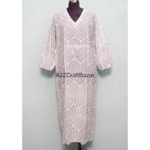 Kimono de Algodón Hecho a Mano en India de Alta Calidad para Mujer, Estilo Boho, para Primavera, Diseño de Lujo Estampado a Mano para la Playa en Verano - Product Image 1