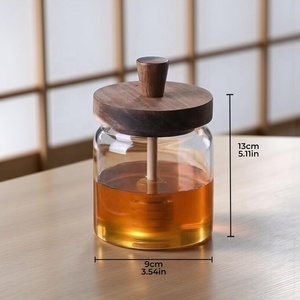 Handmade Eco-Friendly Classic Wooden Honey Dipper Server with Long Handle for Tea and Honey <b>Camping</b> Use - Product Image 3