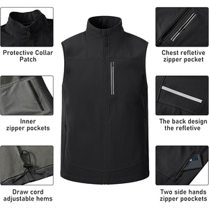 Nouveaux gilets matelassés pour hommes, vestes d'équitation décontractées, vêtements d'hiver streetwear, manteaux rembourrés, gilets personnalisés pour hommes - Product Image 2