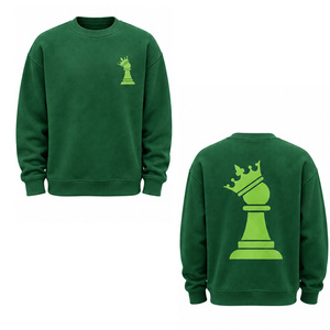 <b>Men</b> Waffle Knit Sweatshirt Long Sleeve Crewneck Pullover Casual Textured <b>Thermal</b> <b>Top</b> Custom OEM Streetwear Manufacturer Factory - Product Image 4