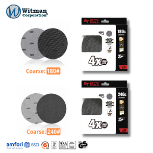 GETTA TOOLS 225mm 9 Inch Silicon Carbide Mesh Sanding <b>Disc</b> Hook Loop Dustless Abrasive for Drywall <b>Sander</b> 5 Pack - Product Image 3