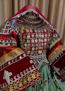 Robe maxi en coton de qualité supérieure, brodée de motifs ethniques, confectionnée à la main, design personnalisé, qualité d'exportation, robes décontractées afghanes - Product Image 5