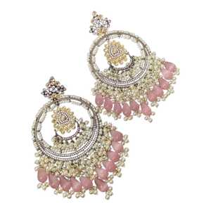 Elegant Long <b>Drop</b> Artificial <b>Earrings</b> Trendy Fashion Jewelry Set's for Women Wholesale Custom Design Export - Product Image 1