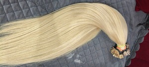 Extensions de cheveux humains indiens à pointes épaisses, pointes plates, cheveux raides Remy, double épaisseur, pré-collées, prêtes à la décoloration, double trame, fabriquées à la machine - Product Image 4