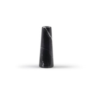 Portavelas de Mármol Negro Zebra Hecho a Mano, Duradero y Ecológico, Decoración para el Hogar de Pascua, Precio con Descuento - Product Image 1