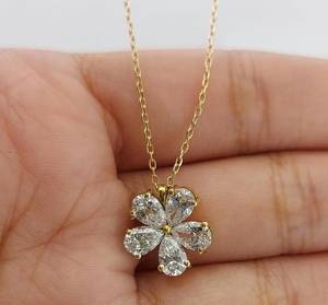 Pendentif solitaire vintage en argent 925 pour femme, diamant rond brillant cultivé en laboratoire, certifié IGI, cadeau de fiançailles - Product Image 1