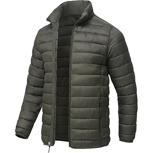 Chaquetas Acolchadas Brillantes con Capucha para Hombre, Chaquetas Acolchadas con Logotipo Personalizado, Chaqueta Cortavientos - Product Image 2